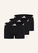 Majtki damskie - Adidas Bokserki Active Flex Cotton, 3 Szt. schwarz - miniaturka - grafika 1
