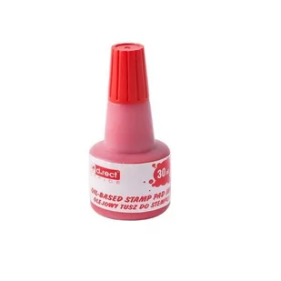 Tusz olejowy do pieczątek/stempli metalowych 30ml czerwony /009489/ - Pieczątki - miniaturka - grafika 1