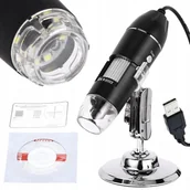 Mikroskopy i lupy - Mikroskop Cyfrowy Usb Przybliżenie 1600X 2Mp 8 Led S4T - miniaturka - grafika 1