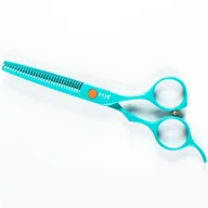 Nożyczki fryzjerskie - Fox CANDY Degażówki fryzjerskie 5,5 w kolorze turkusowym - miniaturka - grafika 1