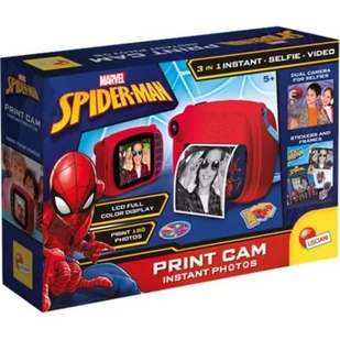 LISCIANI Spiderman Print Cam z drukarką - Aparaty natychmiastowe - miniaturka - grafika 1