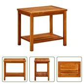 Ławy i stoliki kawowe - The Living Store stolik kawowy 50x35x45 cm lite drewno akacjowe - miniaturka - grafika 1