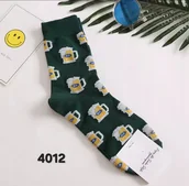 Skarpetki męskie - Kolorowe skarpety ze wzorami unisex rozmiar 41-46 (4012) - miniaturka - grafika 1