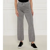 Spodnie damskie - Joop! Wełniane spodnie dzianinowe 58 | flare fit - miniaturka - grafika 1