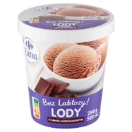 Lody i desery lodowe - Carrefour Extra Lody bez laktozy o smaku czekoladowym 500 ml - miniaturka - grafika 1