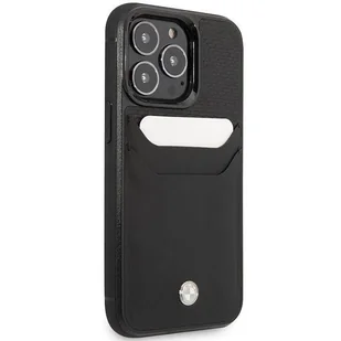 Etui BMW BMHCP14L22RSEPK iPhone 14 Pro 6,1" czarny/black Leather Card Slot - Etui i futerały do telefonów - miniaturka - grafika 4