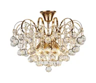 Lampy sufitowe - Brilagi - Żyrandol natynkowy CRYSTAL 6xE14/60W/230V złoty - miniaturka - grafika 1