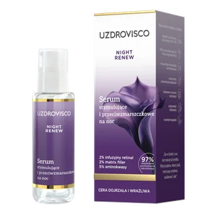 Uzdrovisco Night Renew Serum stymulujące i przeciwzmarszczkowe na noc 30ml - Serum do twarzy - miniaturka - grafika 1