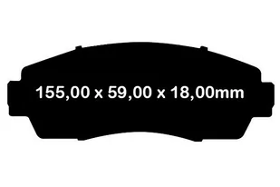 Klocki hamulcowe przednie EBC GreenStuff Elite Honda Odyssey 2005-2017 - Klocki hamulcowe - miniaturka - grafika 4
