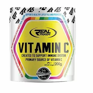 REAL PHARM Vitamin C - 200g - Lemon Orange - Witaminy i minerały - Witaminy i minerały dla sportowców - miniaturka - grafika 1