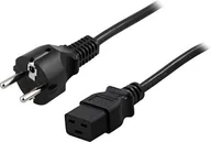 Kable - Kabel zasilający Deltaco DELTACO kabelis , 16A, CEE 7/7 - IEC C19, 5m DEL-111T - miniaturka - grafika 1