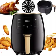 Frytownice gastronomiczne - Duży Frytkownica Beztłuszczowa Frytownica 2400W Piekarnik Airfryer 6L LCD - miniaturka - grafika 1