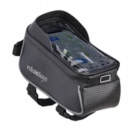 Etui i futerały do telefonów - Wodoodporna Torba Sakwa Na Ramę Rowerowa Uchwyt Etui Na Telefon - miniaturka - grafika 1