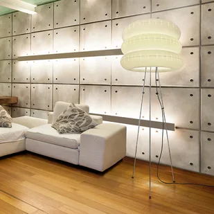 Lampa stojąca na trójnogu BIG PUFF - Lampy stojące - miniaturka - grafika 1