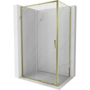 Mexen Exo kabina prysznicowa rozsuwana 90 x 85 cm, transparent, złota - 8151-090-085-50-00 - Kabiny prysznicowe - miniaturka - grafika 1
