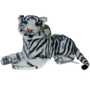 Pluszowe ZOO: Maskotka Tygrys biały leżący 40cm (24255) - Maskotki i pluszaki - miniaturka - grafika 1