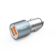 Ładowarki samochodowe - Hama Qualcomm Quick Charge  3.0 Car Charger, 2 X USB, metal (1 Accessories) 00173654 - miniaturka - grafika 1