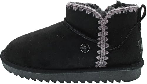 KangaROOS Damskie śniegowce K-UW Mock, Jet Black/Steel Grey, 37 EU, Jet Black Steel Grey, 37 EU