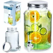 Saturatory - Słój do napojów z kranikiem szklany 6,2 l kod: O-139604 - miniaturka - grafika 1