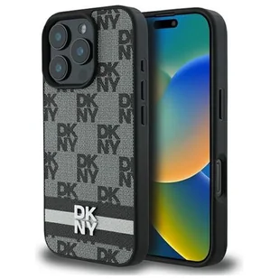 Etui DKNY Checkered Pattern & Printed Stripes do Apple iPhone 16 Pro Max Czarny | Bezpłatny transport - Etui i futerały do telefonów Etui DKNY Checkered Pattern & Printed Stripes do Apple iPhone 16 Pro Max Czarny | Bezpłatny transport - Etui i futerały do telefonów - miniaturka - grafika 1