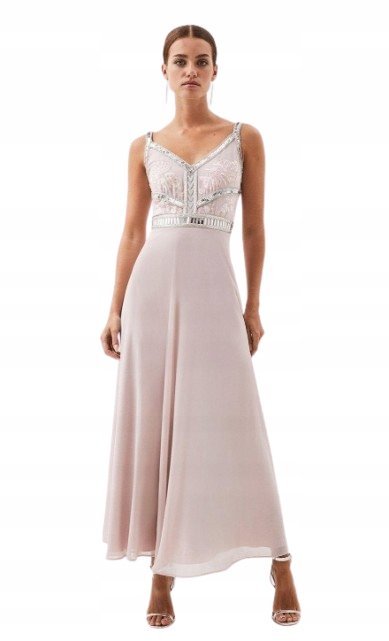 KAREN MILLEN SUKIENKA DLA NISKICH RÓŻOWA 38 Y1R