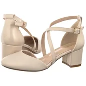 Sandały damskie - Sandały Beż Perła SK 824 (SL482-b) Sergio Leone - miniaturka - grafika 1