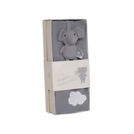 Łamigłówki - Zestaw upominkowy - kocyk i zawieszka do smoczka słoń, Jabadabado - miniaturka - grafika 1
