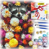 Malowanie po numerach - Zestaw do malowania po numerach - szop w kwiatach - miniaturka - grafika 1