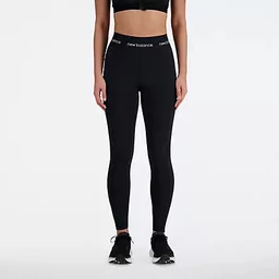 Spodnie sportowe damskie - New Balance Spodnie damskie Sleek High Rise Sport Legging 25" WP41177BK - grafika 1