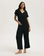 Piżamy damskie - Piżama damska ONYX Esotiq czarny XL - miniaturka - grafika 1