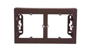 Kontakt Kontakt_Simon Puszka natynkowa 2-krotna do ramek PREMIUM. Głębokość 35 mm brąz mat DPN2/46 - Wyłączniki światła i elektryczne - miniaturka - grafika 1