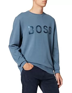 BOSS Męska bluza Simo_za, Jasnoniebieski 438, M - Bluzy męskie - miniaturka - grafika 1