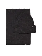 Czapki dla dzieci - Calvin Klein Jeans Zestaw Szalik i Czapka IU0IU00638 Czarny - miniaturka - grafika 1