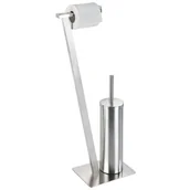 Akcesoria do wc - Wenko Stojak na papier toaletowy i szczotkę wc LIRIO biały - miniaturka - grafika 1