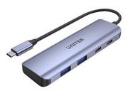 Wtyczki i adaptery - UNITEK H1107Q Hub USB-C 2x USB-A 2x USB-C 5Gbps - miniaturka - grafika 1