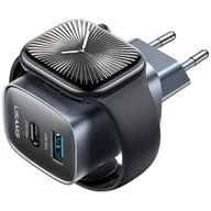 Ładowarki do telefonów - Ładowarka sieciowa USAMS CC293 T67 20W iWatch 1xUSB-C 1xUSB-A tarnish - miniaturka - grafika 1