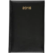 Kalendarze - Aniew Kalendarz książkowy 2017 A5 Baladek czarny - miniaturka - grafika 1
