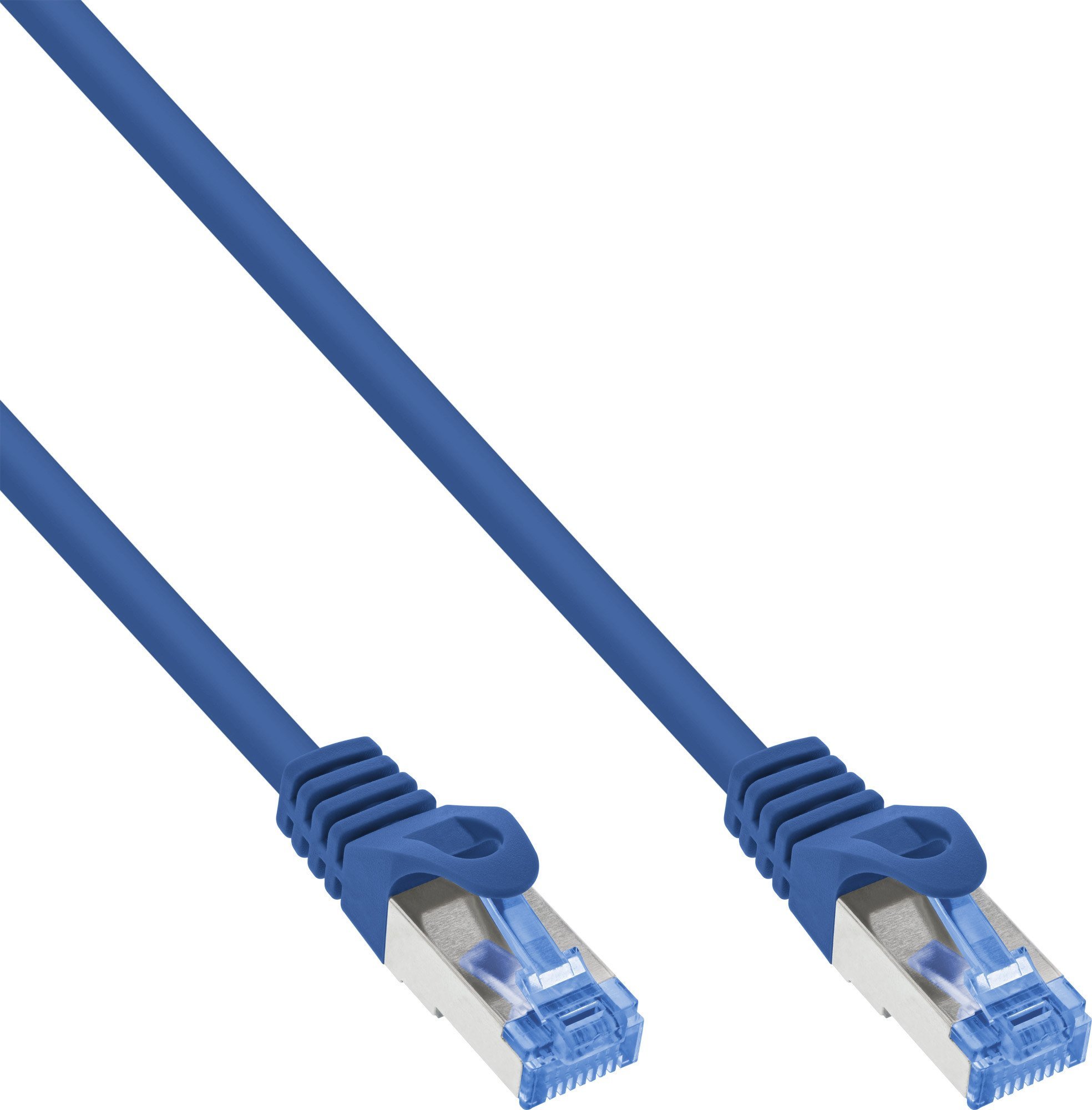 InLine 80-pak B-Pack ® Cat.6A S/FTP LSZH Kabel krosowy, CCA, niebieski, 1m