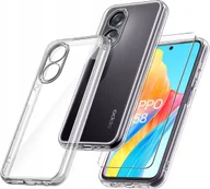 Etui i futerały do telefonów - Etui do Oppo A58 4G WZMACNIANE 360° CLEAR + Szkło 9H - miniaturka - grafika 1