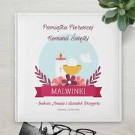 Albumy fotograficzne - Duży album na zdjęcia z nadrukiem dla dziewczynki na komunię - miniaturka - grafika 1
