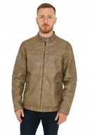 Kurtki męskie - GUESS KURTKA MĘSKA BEŻOWA SOFTSHELL Z ZAMKIEM NA RĘKAWACH XL 2CB - miniaturka - grafika 1