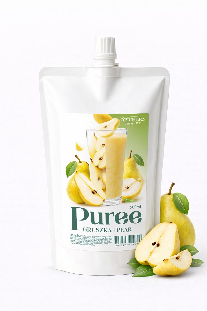 Puree GruszkaBEZ CUKRU z Gruszki 500g 100% owoce Spichlerz
