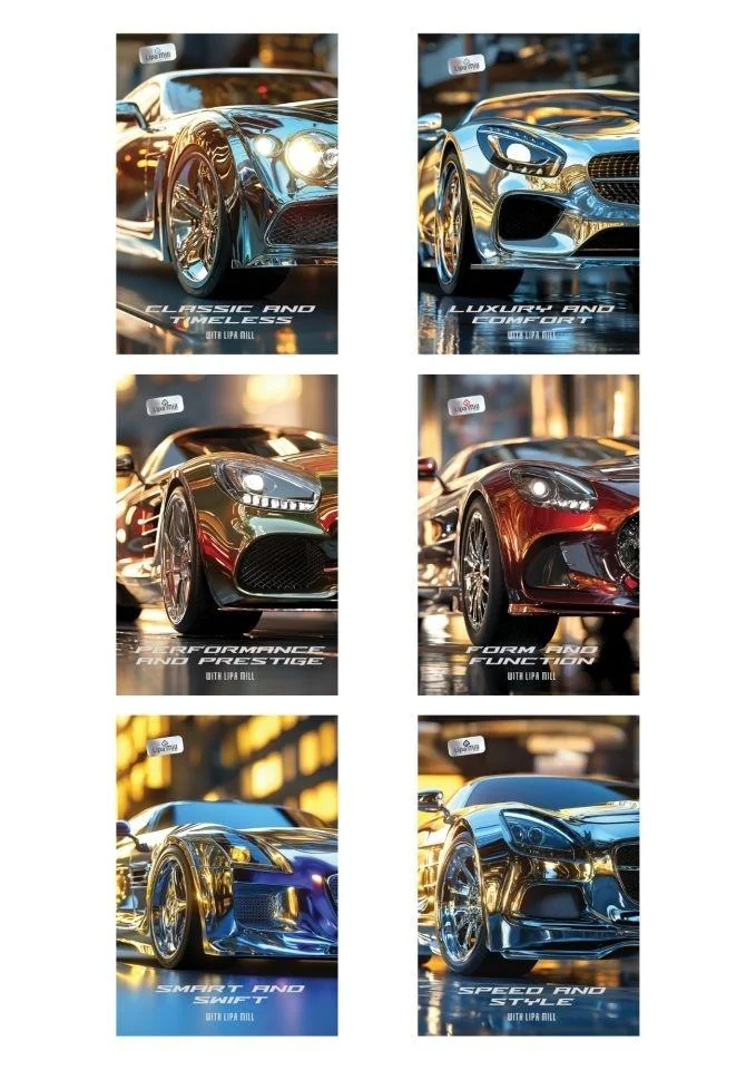 Zeszyt A5 kratka 60 kartek Cars 10 sztuk mix wzorów
