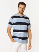 Koszulki męskie - Koszulka męska bawełniana w paski Lee Cooper Nader-5066 M Błękitna (5905991731320). T-shirty męskie - miniaturka - grafika 1