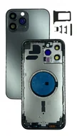 Części serwisowe do telefonów - Obudowa kompletna GRAFITOWA do Apple iPhone 13 Pro Max korpus plecki zamiennik - miniaturka - grafika 1