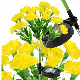 LAMPA OGRODOWA SOLARNA BUKIET KWIATÓW LED WBIJANA Z CZUJNIKIEM OZDOBA KWIAT - Lampy ogrodowe - miniaturka - grafika 1