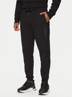 Calvin Klein Spodnie dresowe K10K113838 Czarny Regular Fit - Spodnie sportowe męskie - miniaturka - grafika 1