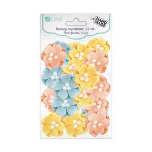 Kwiaty Papierowe 2,4 Cm 24 Szt. Pastel Cekp-054 Dalprint - Prace ręczne dla dzieci - miniaturka - grafika 1