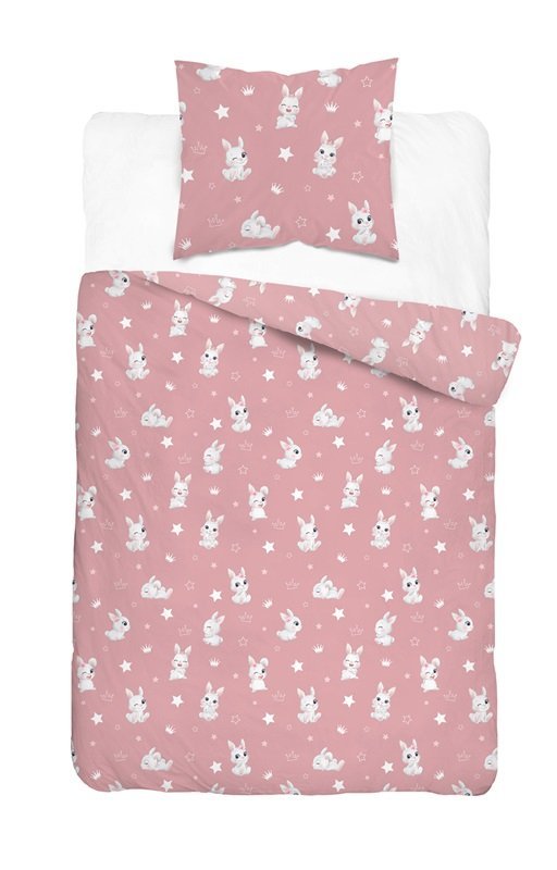 Pościel bawełniana dziecięca 160x200 xoxo 5711a króliczki