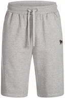 Spodenki męskie - Lonsdale Męskie spodnie Balnabruich, Marl Grey/Black, L - miniaturka - grafika 1